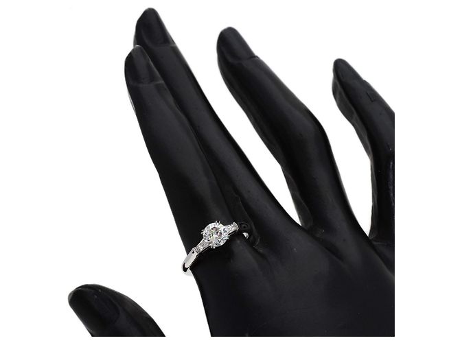 Harry Winston Platin Ring mit Trist Diamant Rundschliff - Ansicht 7