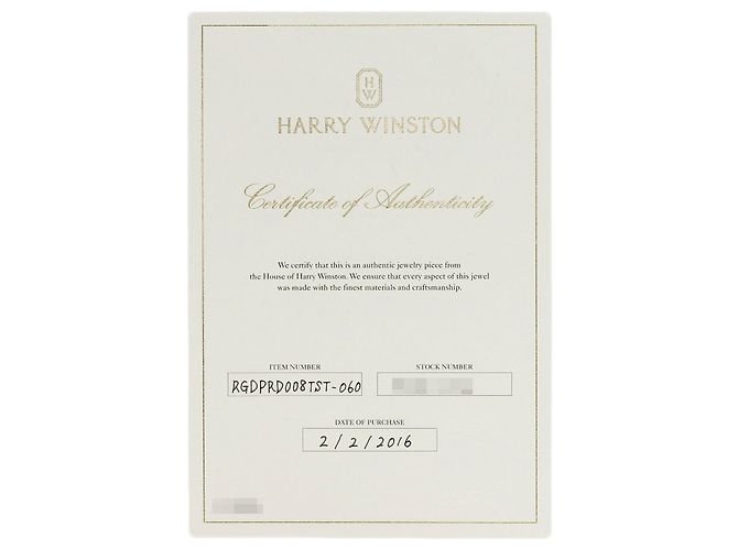 Harry Winston Platin Ring mit Trist Diamant Rundschliff - Ansicht 9