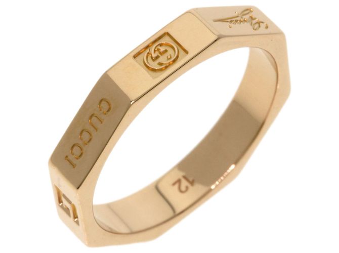 Anello Gucci Octagon #12 in oro rosa 18K - vista 2