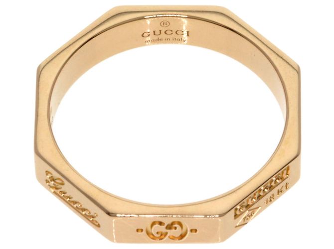 Anello Gucci Octagon #12 in oro rosa 18K - vista 4