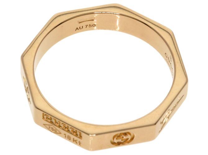 Anello Gucci Octagon #12 in oro rosa 18K - vista 6