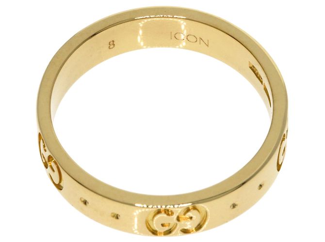 Anello Icon #8 Gucci in oro giallo 18K - vista 4