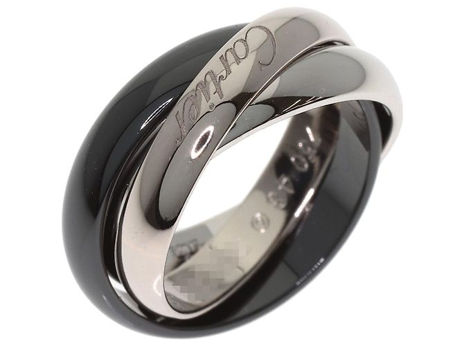 Cartier Trinity Ring aus schwarzer Keramik - Ansicht 2