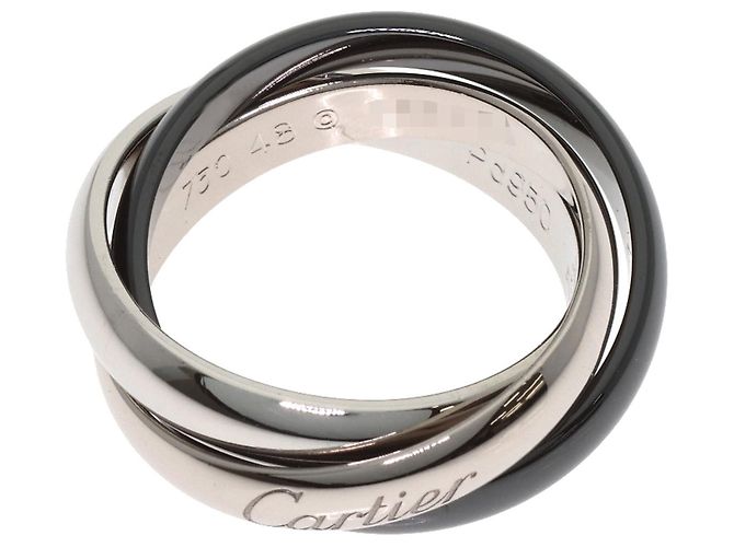Cartier Trinity Ring aus schwarzer Keramik - Ansicht 3