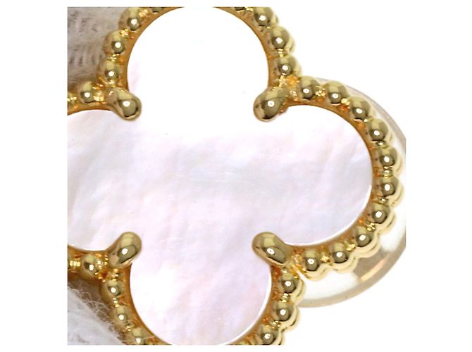 Pendientes Magic Alhambra 3-Motif de nácar y ónix de Van Cleef & Arpels - vista 6