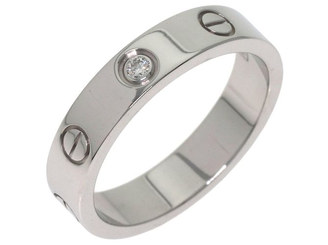 Cartier Mini Love Ring aus 18K Weißgold Silber - Ansicht 2