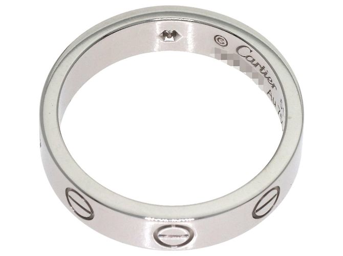 Cartier Mini Love Ring aus 18K Weißgold Silber - Ansicht 4