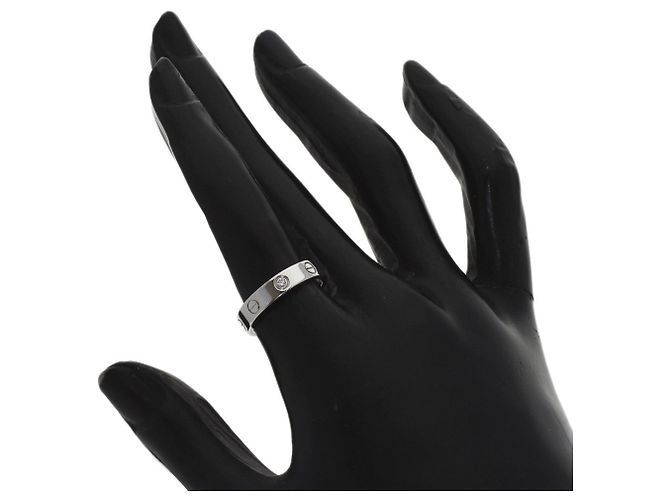 Cartier Mini Love Ring aus 18K Weißgold Silber - Ansicht 6
