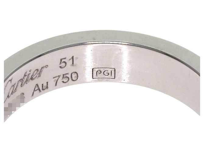 Cartier Mini Love Ring aus 18K Weißgold Silber - Ansicht 7