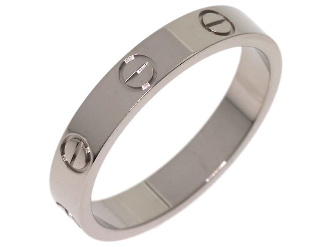 Anello Cartier Mini Love in oro bianco 18K Argento - vista 2