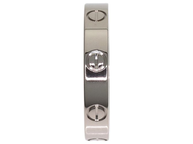Anello Cartier Mini Love in oro bianco 18K Argento - vista 3