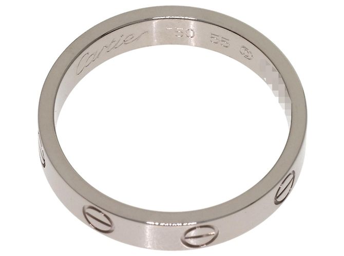 Anello Cartier Mini Love in oro bianco 18K Argento - vista 4