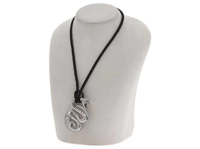 Collana Boucheron Trouble Diamond Onyx Argento - vista 7