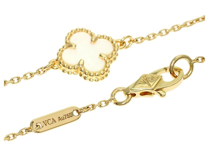 Bracciale Sweet Alhambra Shell di Van Cleef & Arpels D'oro - vista 3