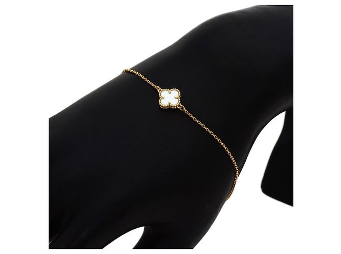 Bracciale Sweet Alhambra Shell di Van Cleef & Arpels D'oro - vista 5