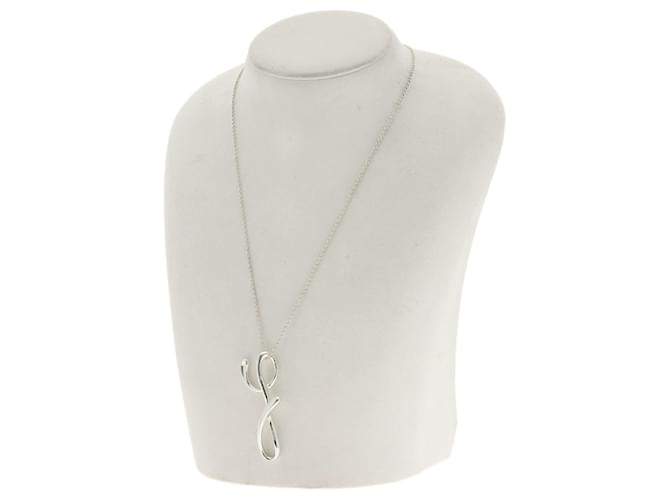 Collana Initial Y in Argento Tiffany & Co. - vista 4