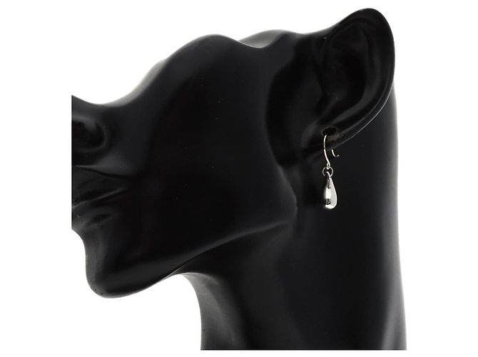 Orecchini a lobo in argento Tiffany & Co. a forma di goccia - vista 4