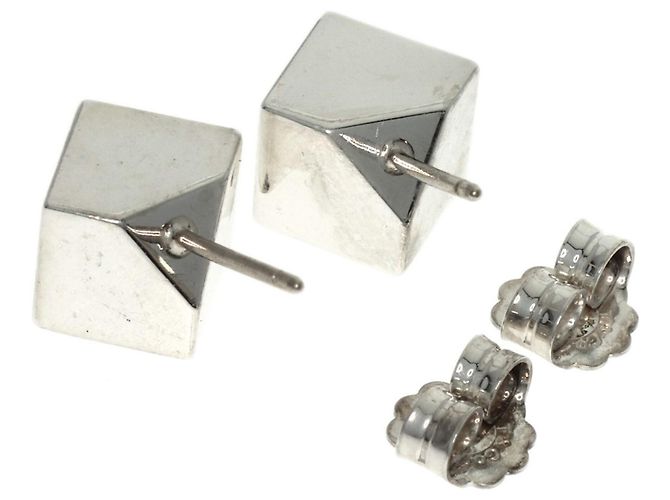 Orecchini a lobo Cube in argento Tiffany & Co. - vista 2