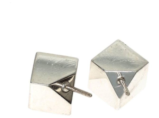 Orecchini a lobo Cube in argento Tiffany & Co. - vista 5
