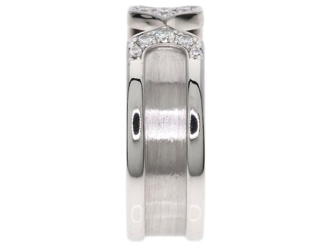 Anello Cartier C2 SM in diamante e oro bianco 18K - vista 3