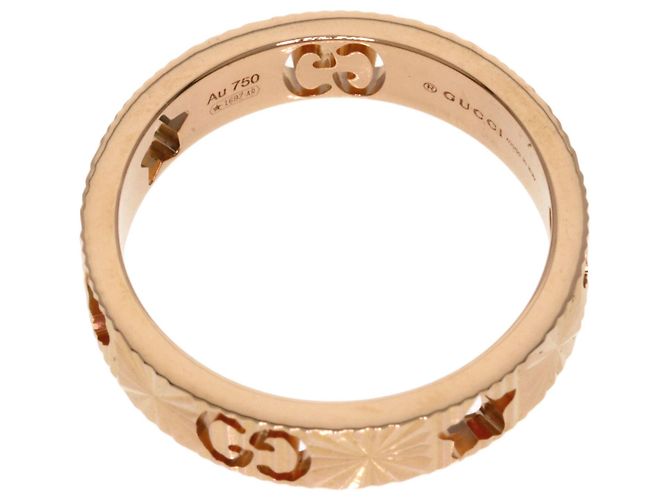 Anello Gucci Icon Heart & Star #9 in oro rosa 18K - vista 4