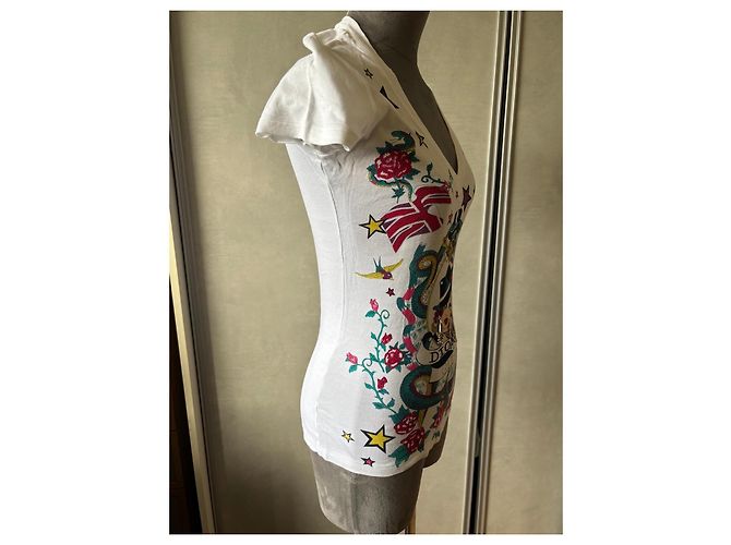 T-shirt estampada Christian Dior Gitane Branco Multicor - vista 8