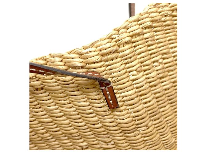 Borsa Tote Loewe Shell Basket Bag Beige - vista 7
