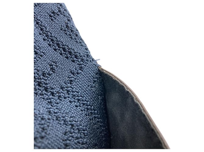 Fendi Strike Rucksack aus Canvas Schwarz Marineblau - Ansicht 11