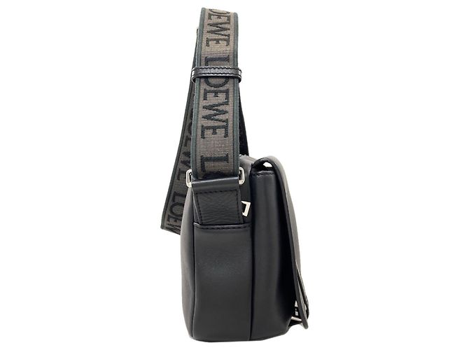 Borsa a tracolla militare Loewe Long Shoulder Nero - vista 3
