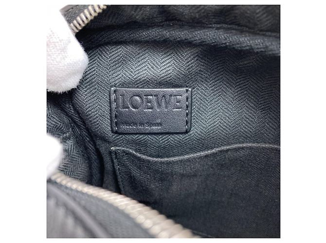 Borsa a tracolla militare Loewe Long Shoulder Nero - vista 6