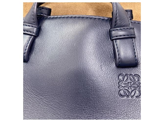 Borsa a 2 modi Loewe Hammock Nugget Blu navy - vista 11