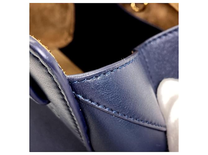 Borsa a 2 modi Loewe Hammock Nugget Blu navy - vista 12