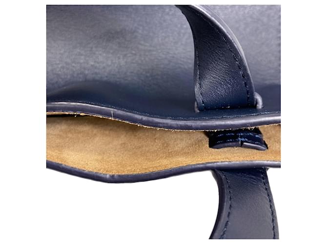 Borsa a 2 modi Loewe Hammock Nugget Blu navy - vista 13