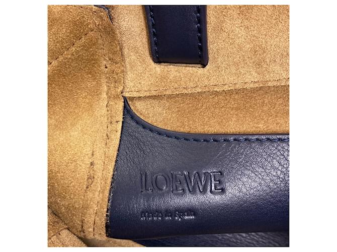 Borsa a 2 modi Loewe Hammock Nugget Blu navy - vista 6
