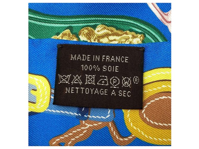 Hermès Pañuelo Twilly Hermes Azul Amarillo - vista 6