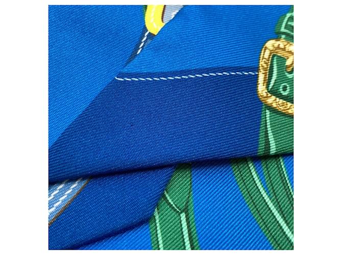 Hermès Pañuelo Twilly Hermes Azul Amarillo - vista 7