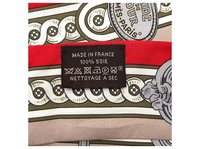 Hermès Hermes Twilly Seidentuch Braun Rot - Ansicht 6