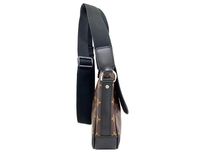 Borsa a Spalla Louis Vuitton M56717 Bass PM Monogram Macassar Nero Monogramma - vista 3