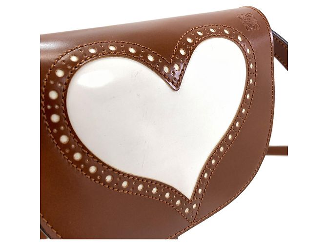 Borsa a tracolla Loewe Gate Dual Mini Heart Motif Marrone - vista 10