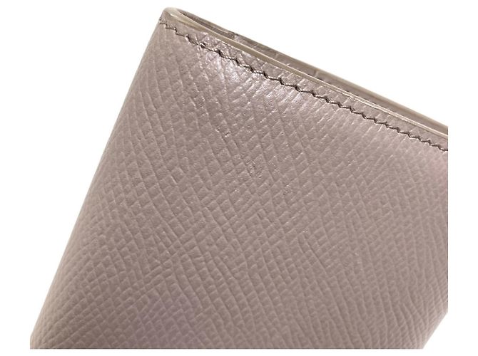 Céline Celine Trifold Wallet aus gräulichem Kalbsleder Grau - Ansicht 13