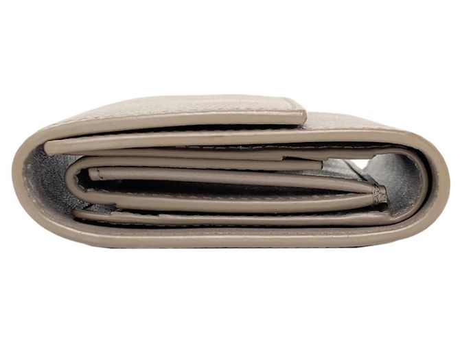 Céline Celine Trifold Wallet aus gräulichem Kalbsleder Grau - Ansicht 3