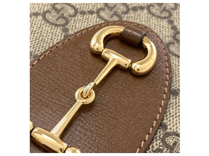 Cartera larga de PVC marrón Gucci Castaño - vista 10