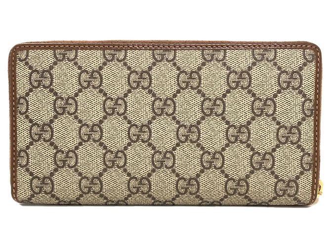 Cartera larga de PVC marrón Gucci Castaño - vista 2