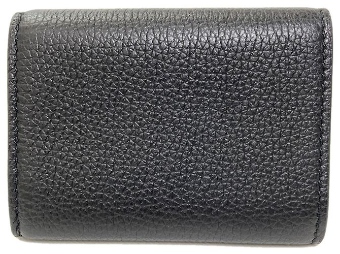 Gucci Tri-fold Ledergeldbörse Schwarz - Ansicht 2