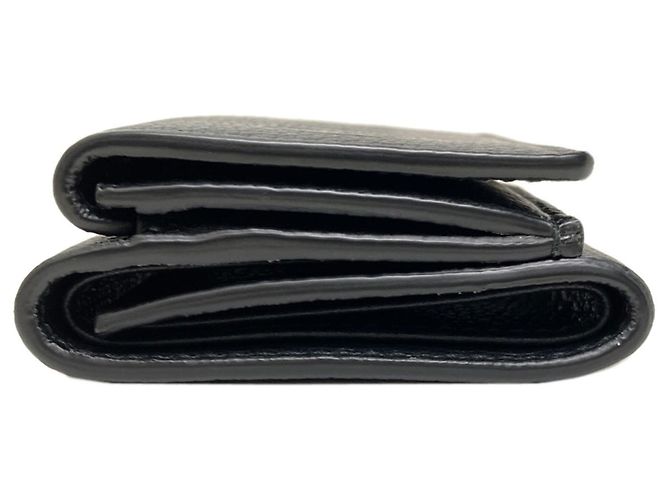 Gucci Tri-fold Ledergeldbörse Schwarz - Ansicht 3