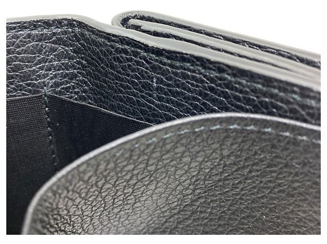 Gucci Tri-fold Ledergeldbörse Schwarz - Ansicht 8