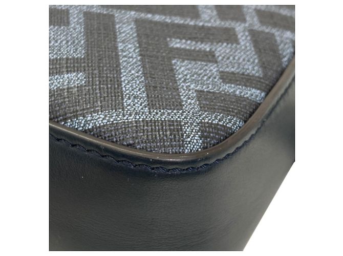 Fendi Diagonal Camera Case Shoulder Bag Navy blue - view 14