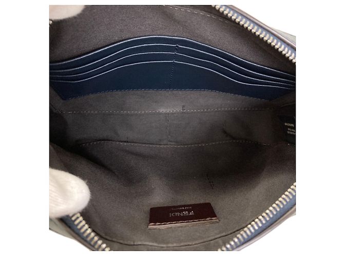 Fendi Diagonal Camera Case Shoulder Bag Navy blue - view 5