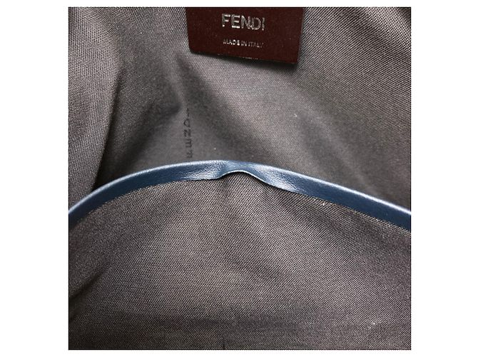 Fendi Diagonal Camera Case Shoulder Bag Navy blue - view 8