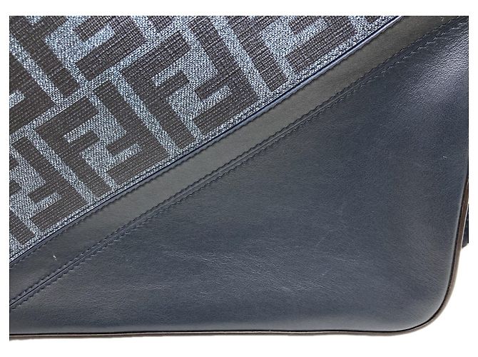 Fendi Diagonal Camera Case Shoulder Bag Navy blue - view 9